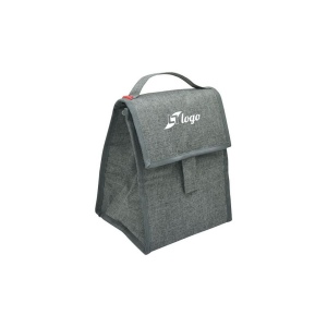 Sac à bento pliable isotherme 'Fujisawa', gris chiné RPET 4