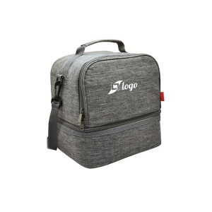 Sac à bento isotherme 'Uji', gris chiné RPET 4