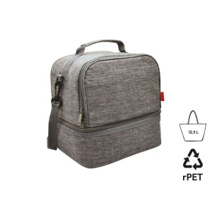 Sac à bento isotherme 'Uji', gris chiné RPET 2