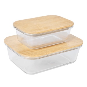 Boîte à déjeuner ROSILI M, avec couvercle en bambou: capacité env. 350 ml 6