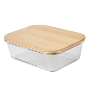 Boîte à déjeuner ROSILI L, avec couvercle en bambou: capacité env. 1.060 ml 2