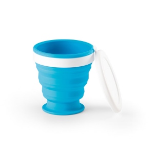 ASTRADA. Verre de voyage pliable 250mL en silicone et PP 12