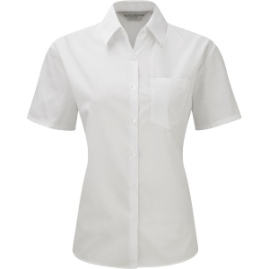 Chemise femme popeline polycoton manches courtes 2