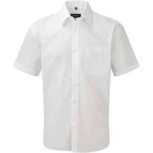 Chemise homme popeline polycoton manches courtes 2