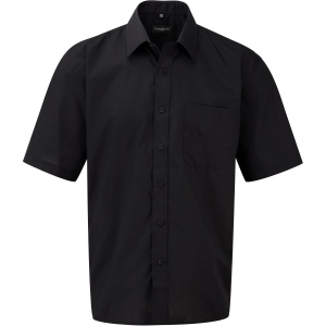 Chemise homme popeline polycoton manches courtes 3