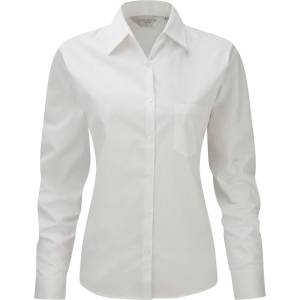 Chemise femme popeline pur coton manches longues 3