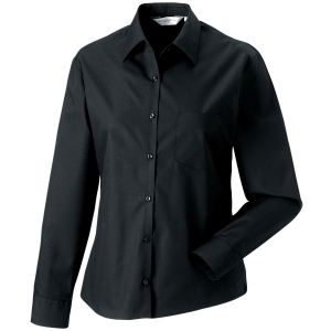 Chemise femme popeline pur coton manches longues 2