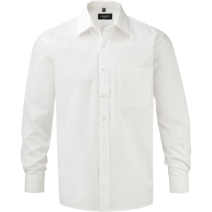 Chemise homme popeline pur coton manches longues 3