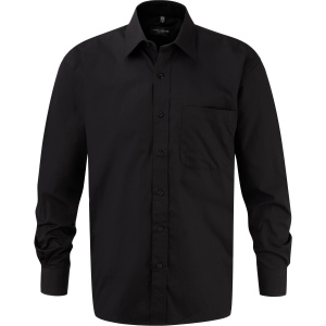 Chemise homme popeline pur coton manches longues 2