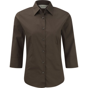 Chemise fittée femme manches 3/4 2