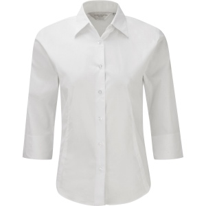 Chemise fittée femme manches 3/4 4