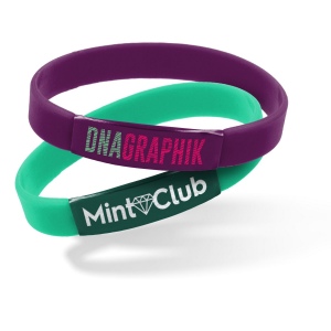 Bracelet silicone plaque alu -brasi3 - p.u.h.t gravure laser