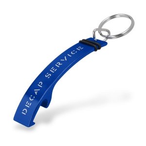 Porte-clés décapsuleur aluminium 80mm - puht sérigraphie 1 couleur 1 position