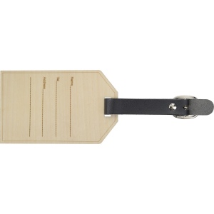 Étiquette à bagage en bois 3