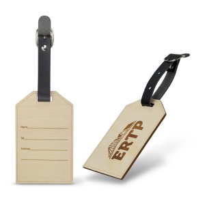 Étiquette à bagage en bois 4