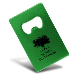 Plaque aluminium décapsuleur - pad - puht marquage quadri 5