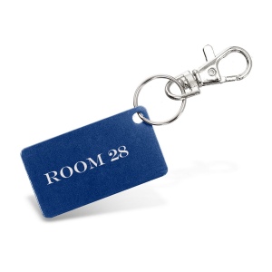 Porte-clés plaque aluminium - puht sérigraphie 1 couleur 1 position - puht sérigraphie 1 couleur 1 position