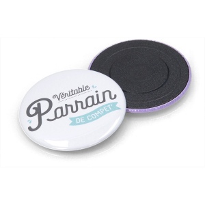 Magnet bouton rond - france - 38 mm