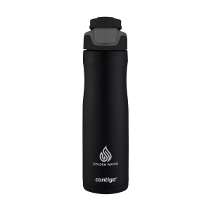 Bouteille d'eau de Contigo® en acier inoxydable très solide avec une couche supérieure mate pour un look robuste