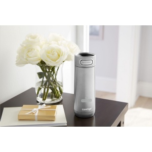 Thermos en acier inoxydable à double paroi, isolé sous vide de la marque Contigo® avec une finition métallique 5