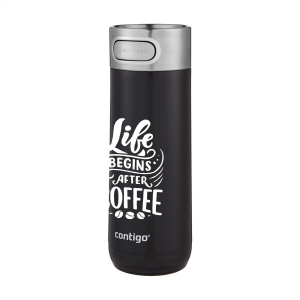 Thermos en acier inoxydable à double paroi, isolé sous vide de la marque Contigo® avec une finition métallique 9