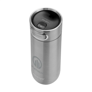 Thermos en acier inoxydable à double paroi, isolé sous vide de la marque Contigo® avec une finition métallique 12