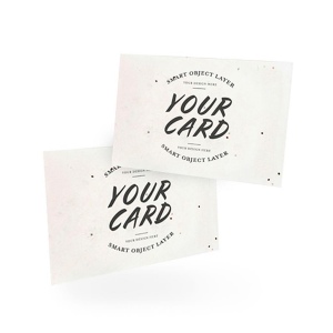 CARTE DE VISITE PAPIER DE GRAINES 225 g Recto