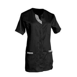 TUNIQUE LILA MC TENCEL/POLY Noir/Virtual Grey