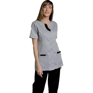 TUNIQUE LILA MC TENCEL/POLY Virtual Grey/Noir