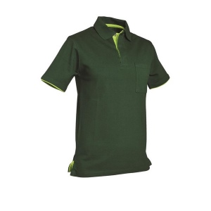 POLO SASHA 100% COTON Vert Bouteille/Pistache