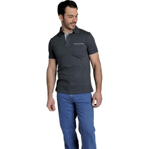POLO SASHA 100% COTON Gris convoy/Gris clair