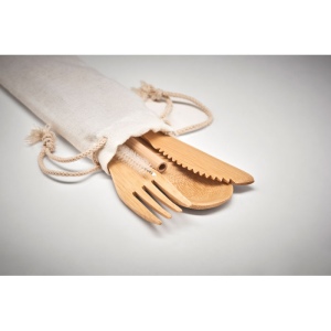 Couverts en bambou avec paille - SETSTRAW 5