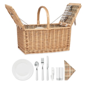 Panier pique-nique en osier 4 - MIMBRE PLUS