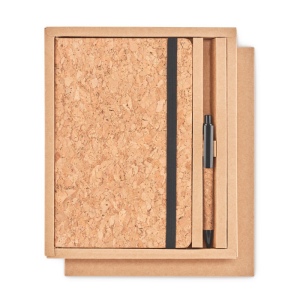 Carnet A5 &amp; stylo en liège - SUBER SET 7