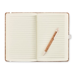 Carnet A5 &amp; stylo en liège - SUBER SET 8