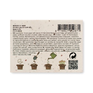 Bloc notes couverture à planter - GROW ME 3