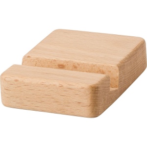 Support de téléphone en bois d'hévéa Nyla 2