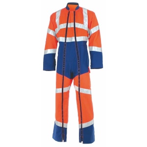 Combinaison 2 zip fluo safe 8