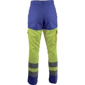 PANTALON FRED HV Bleu/Jaune 2