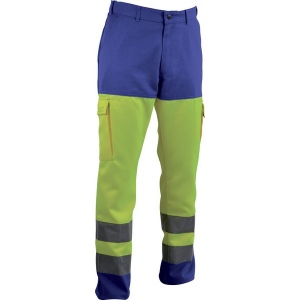 PANTALON FRED HV Bleu/Jaune