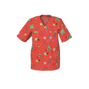 TUNIQUE JULES MC POLY/COTON Motif Red