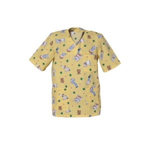 TUNIQUE JULES MC POLY/COTON Motif Yellow