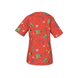 TUNIQUE JULIA POLY/COT 65/35 Motif Red 2