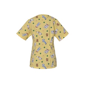 TUNIQUE JULIA POLY/COT 65/35 Motif Yellow 2