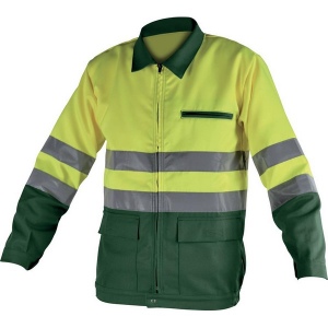 BLOUSON PHILIPPE HV Vert/Jaune