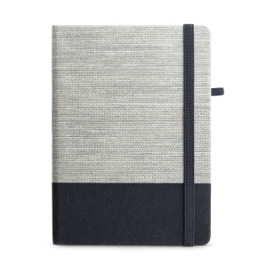 ROUSSEAU. Bloc-notes A5 en fibre de paille et toile de coton avec pages lignées 3