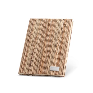 NERUDA. Bloc-notes A5 avec couverture rigide en fibre de paille naturelle 2