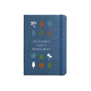 BOYD. Bloc-notes de notes A5 en polyester recyclé (100% rPET) avec pages lignées 6