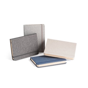 BOYD. Bloc-notes de notes A5 en polyester recyclé (100% rPET) avec pages lignées 8