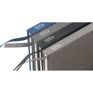 BOYD. Bloc-notes de notes A5 en polyester recyclé (100% rPET) avec pages lignées 9